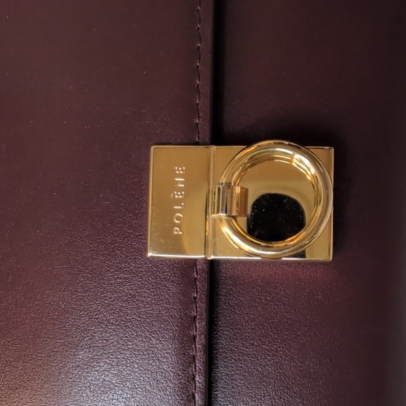 Polène Numéro Sept Wallet Smoth Leather Wallet In Burgundy - Picture 2 of 10